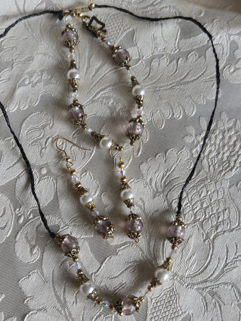 Women's Necklace, Bracelet and Earrings Set